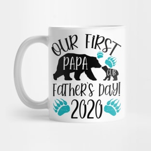 First Fathers Day Papa And Baby Bear Matching Mug